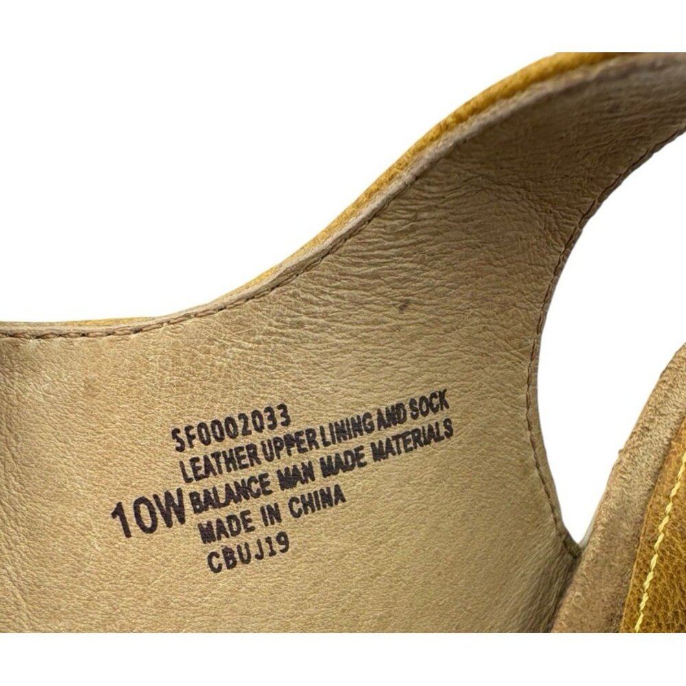 *Sofft Verdi Comfort Sandals Womens 10W Mustard Yellow Hook & Loop Coastal Beach - Picture 15 of 15